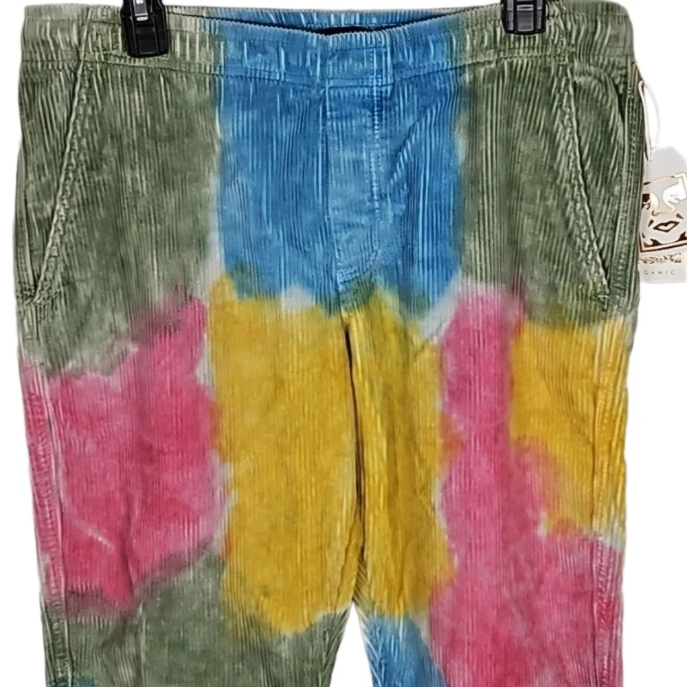 Obey Splash Corduroy Pants Multicolor Pink Blue Yellow Green - Picture 2 of 10